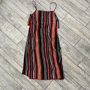 Free People Multicolor Striped Slip Dress